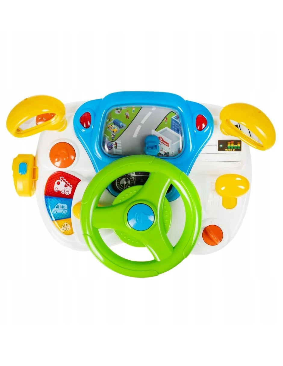 PINGÜE® Preescolares | Volante de Aprendizaje Interactivo +36 Meses | Con Luces y Sonidos | Juguete Educativo | Juguetes Bebés.