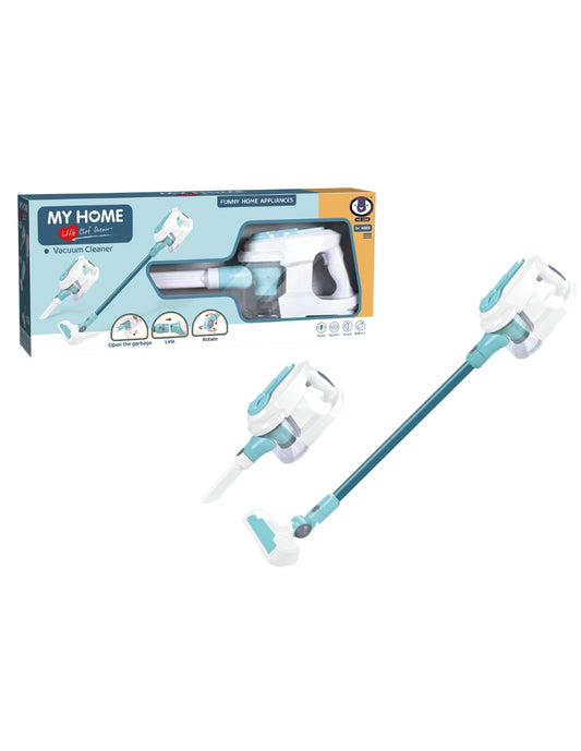 PINGÜE® Role Play | Set de Aspiradora a Escala | Estilo Trendy tipo DYSON | Azul Pastel | Juguetes Niños y Niñas