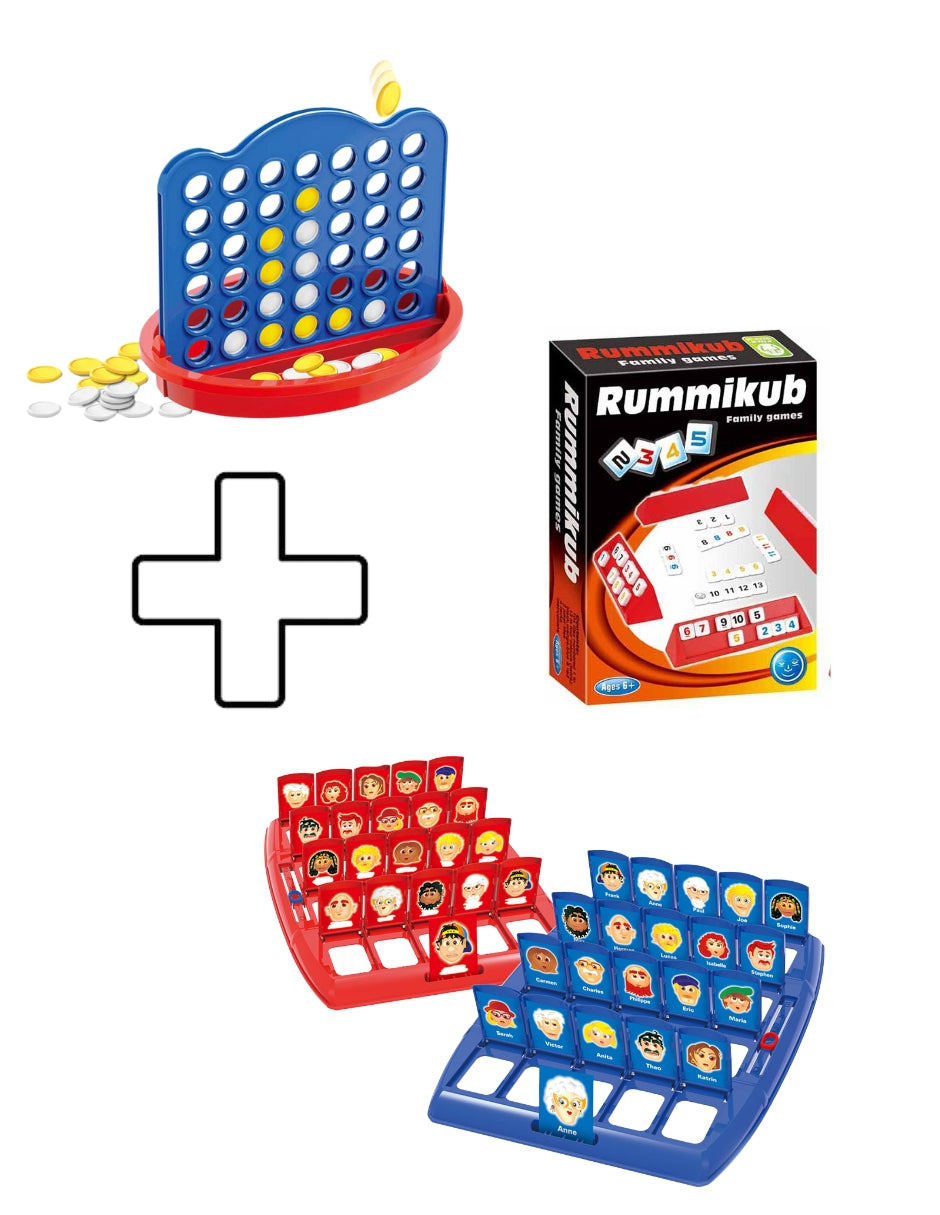 PINGÜE® Games STEM | Pack Juegos de Mesa Clásico y Familiar | Incluye 3 Juegos (+8 años) | Juegos Mesa para toda la familia