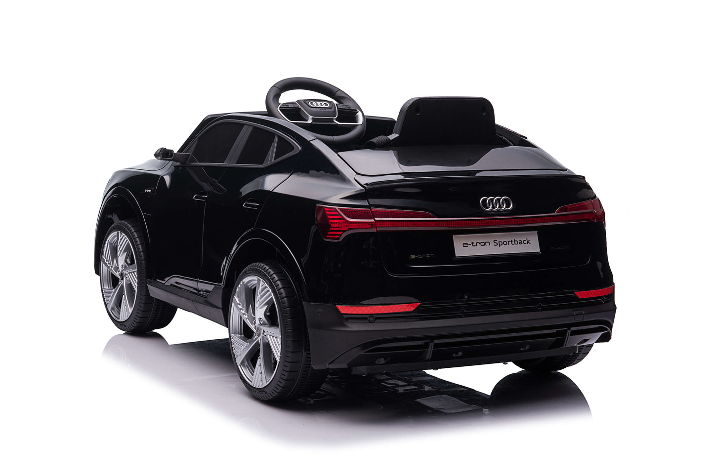 PINGÜE® Montable Eléctrico Niños AUDI® E-Tron Sportback Licencia Oficial | Control Remoto 2.4 GHz | Batería 12V 4.5AH |8 Km/h | 2 Motores 390 |Luces LED, Música, Radio