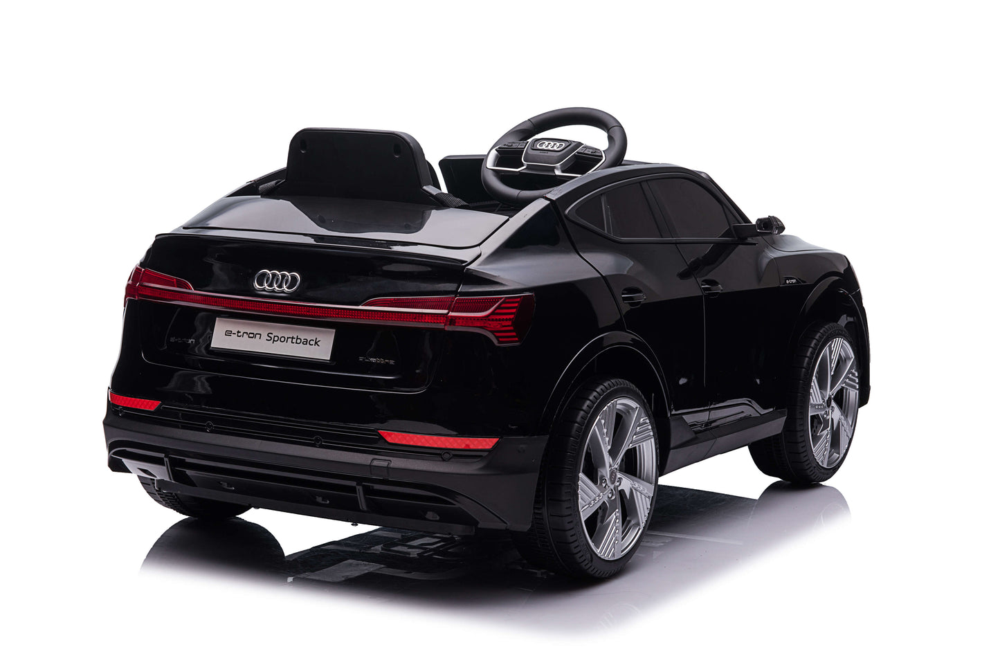 PINGÜE® Montable Eléctrico Niños AUDI® E-Tron Sportback Licencia Oficial | Control Remoto 2.4 GHz | Batería 12V 4.5AH |8 Km/h | 2 Motores 390 |Luces LED, Música, Radio