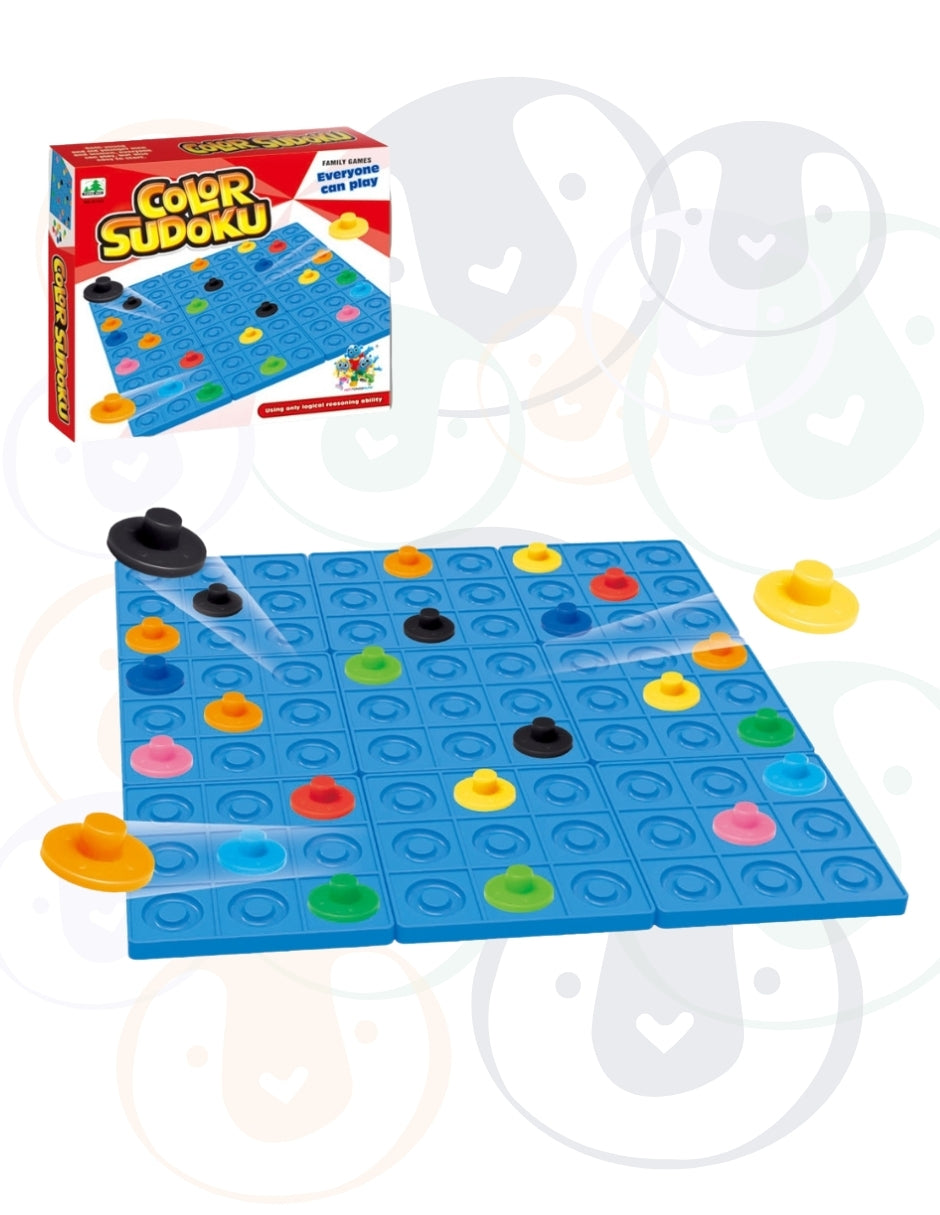 PINGÜE® Games STEM | Juego de Mesa Sudoku de Color, Desafío Lógico y Creativo | Juegos de Mesa para toda la Familia