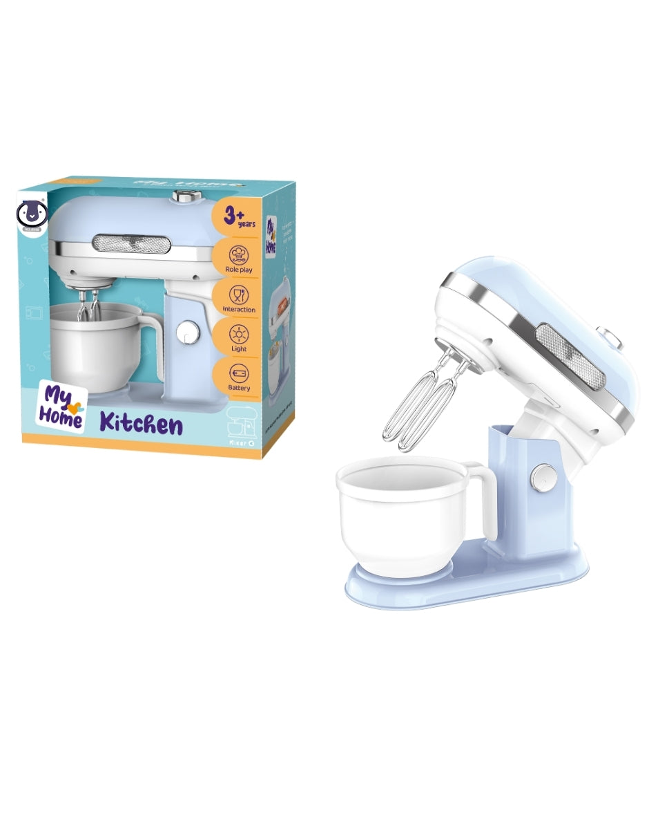 PINGÜE® Role Play | Set a escala batidora | Estilo Trendy KitchenAid | Color azul pastel | Juguetes Niños y Niñas