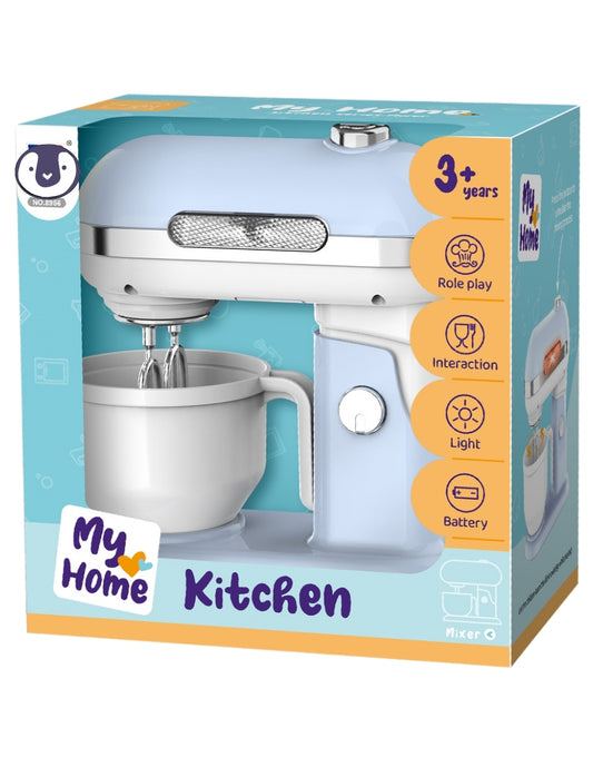 PINGÜE® Role Play | Set a escala batidora | Estilo Trendy KitchenAid | Color azul pastel | Juguetes Niños y Niñas