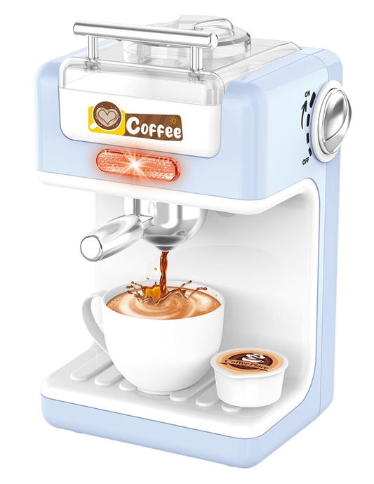 PINGÜE® Role Play | Set a escala de cafetera estilo Trendy | Color azul pastel | Juguetes Niños y Niñas