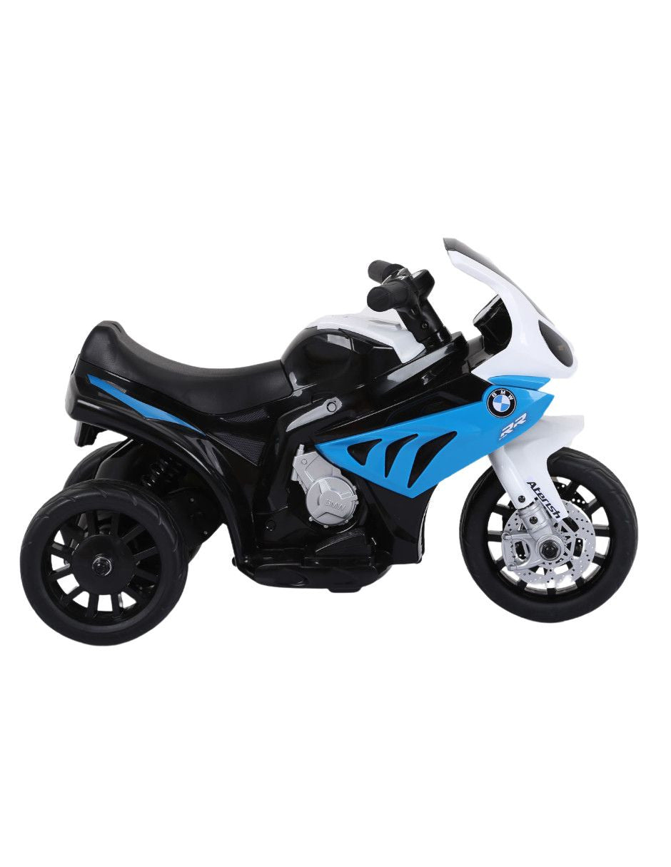 PINGÜE® Motocicleta Montable Eléctrica para Niños BMW® S1000 RR - Licencia Oficial | Batería 6V, Faros LED, Música, Pedal, Suspensión de Resorte | 3 Ruedas |