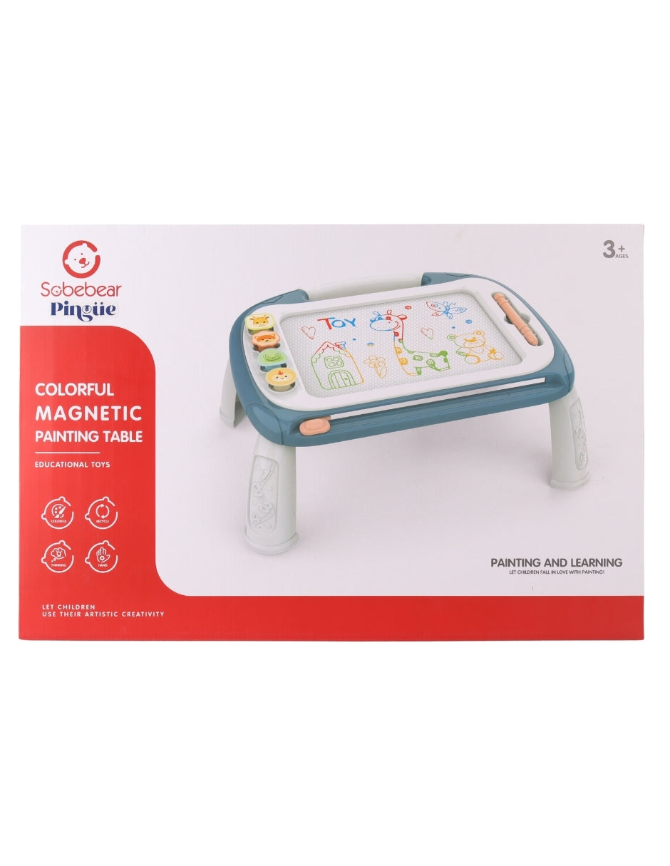 PINGÜE® Bebés | Mesa de dibujo y pintura para bebé | Mesa de actividades multifuncional y didáctica.
