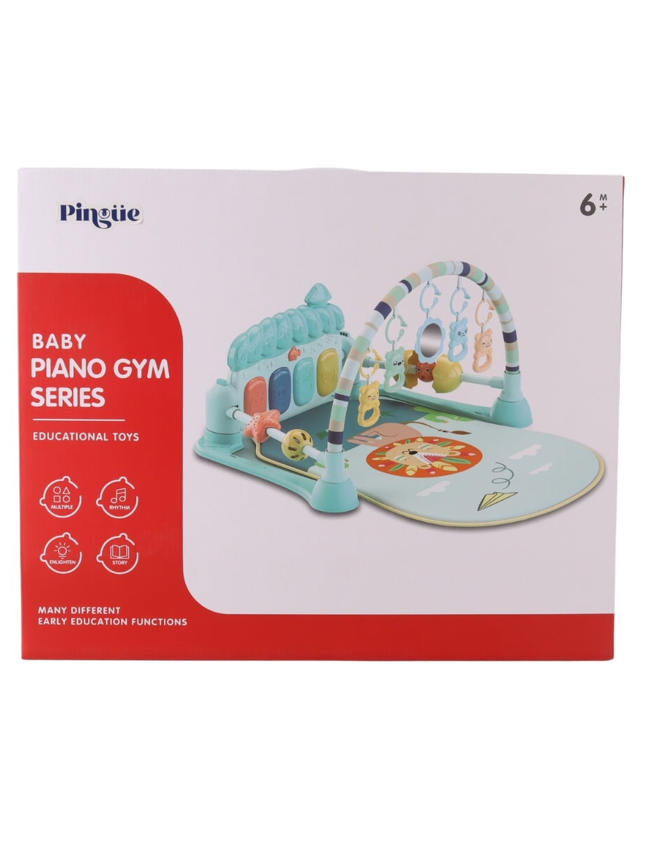 PINGÜE® Bebés | Gimnasio interactivo con tapete musical para bebé | Estimulación temprana con luces, sonidos y pataditas.