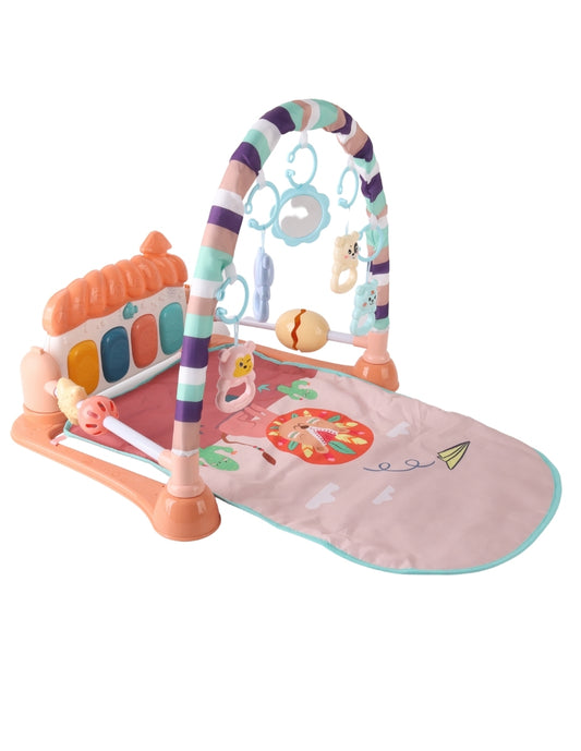 PINGÜE® Bebés | Gimnasio interactivo con tapete musical para bebé | Estimulación temprana con luces, sonidos y pataditas.