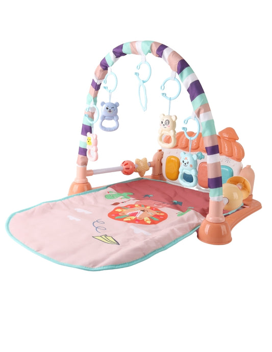 PINGÜE® Bebés | Gimnasio interactivo con tapete musical para bebé | Estimulación temprana con luces, sonidos y pataditas.