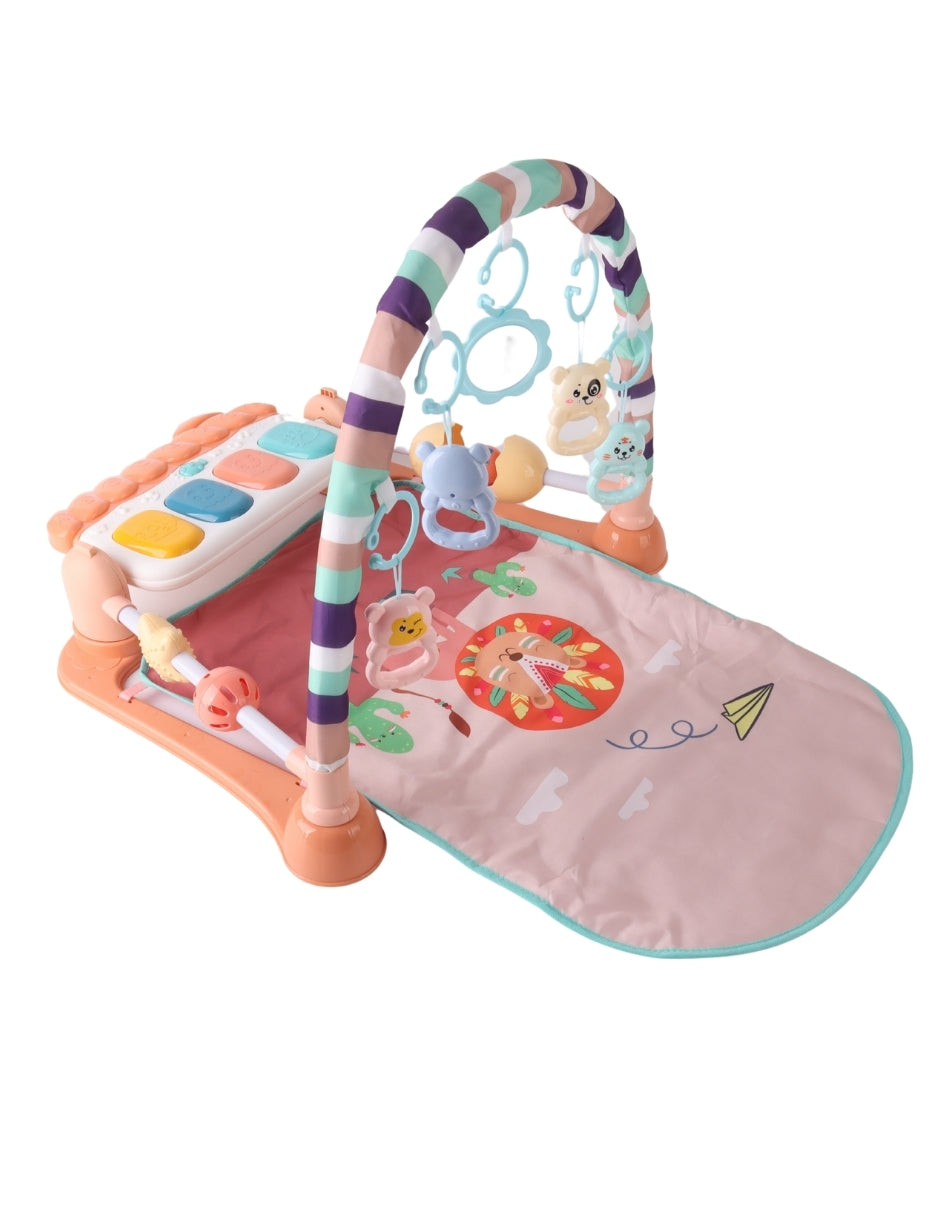 PINGÜE® Bebés | Gimnasio interactivo con tapete musical para bebé | Estimulación temprana con luces, sonidos y pataditas.