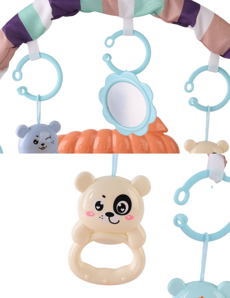 PINGÜE® Bebés | Gimnasio interactivo con tapete musical para bebé | Estimulación temprana con luces, sonidos y pataditas.