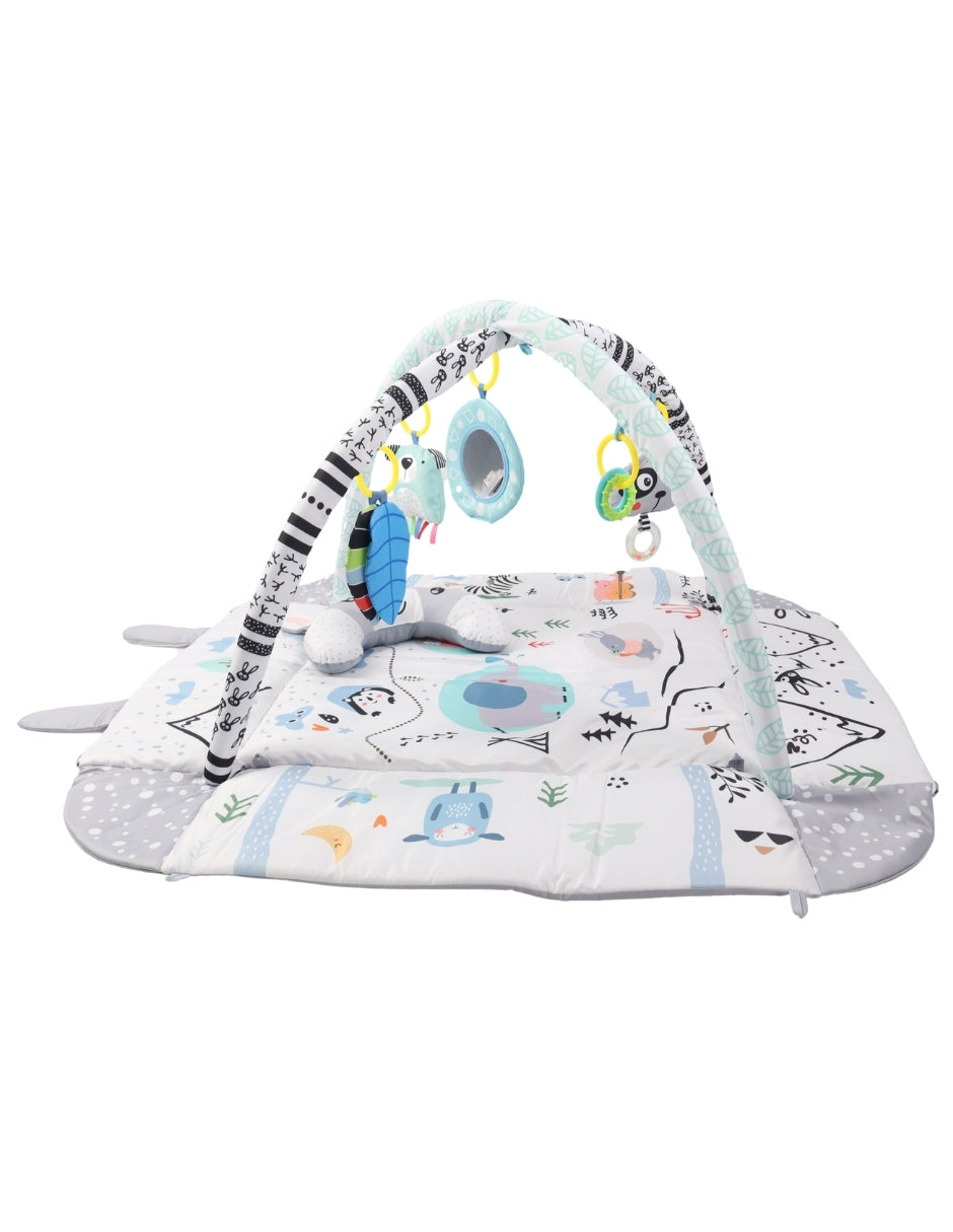 PINGÜE® Bebés | Corral, gimnasio y tapete de juego 4 en 1 para bebé | Modelo Ocean Ball, con alberca de pelotas y actividades interactivas.