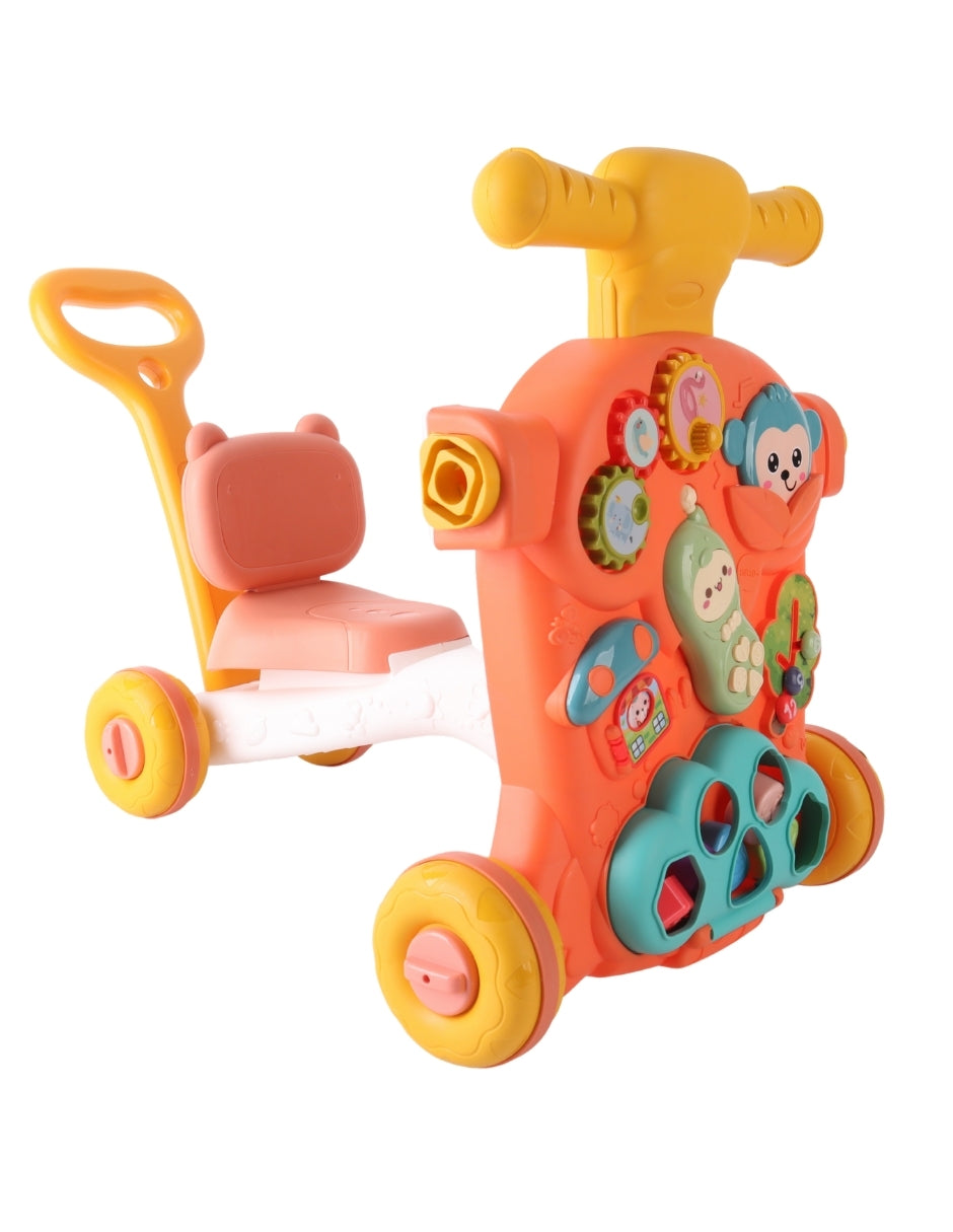 PINGÜE® Bebés | Andadera para bebé multifuncional con música para el aprendizaje y desarrollo del bebé | 3 en 1: Scooter, Andadera y Push Car | Juguete educativo interactivo.