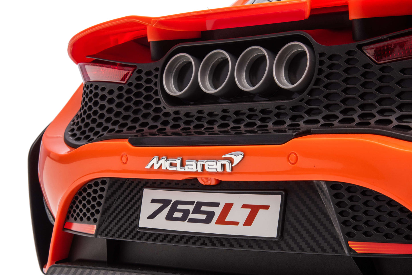 PINGÜE® Montable Eléctrico Niños McLaren® 765LT - Licencia Oficial | Control Remoto 2.4 GHz | Batería 12V 4.5AH |8 Km/h | 2 Motores 390 |Luces LED, Música, Radio|