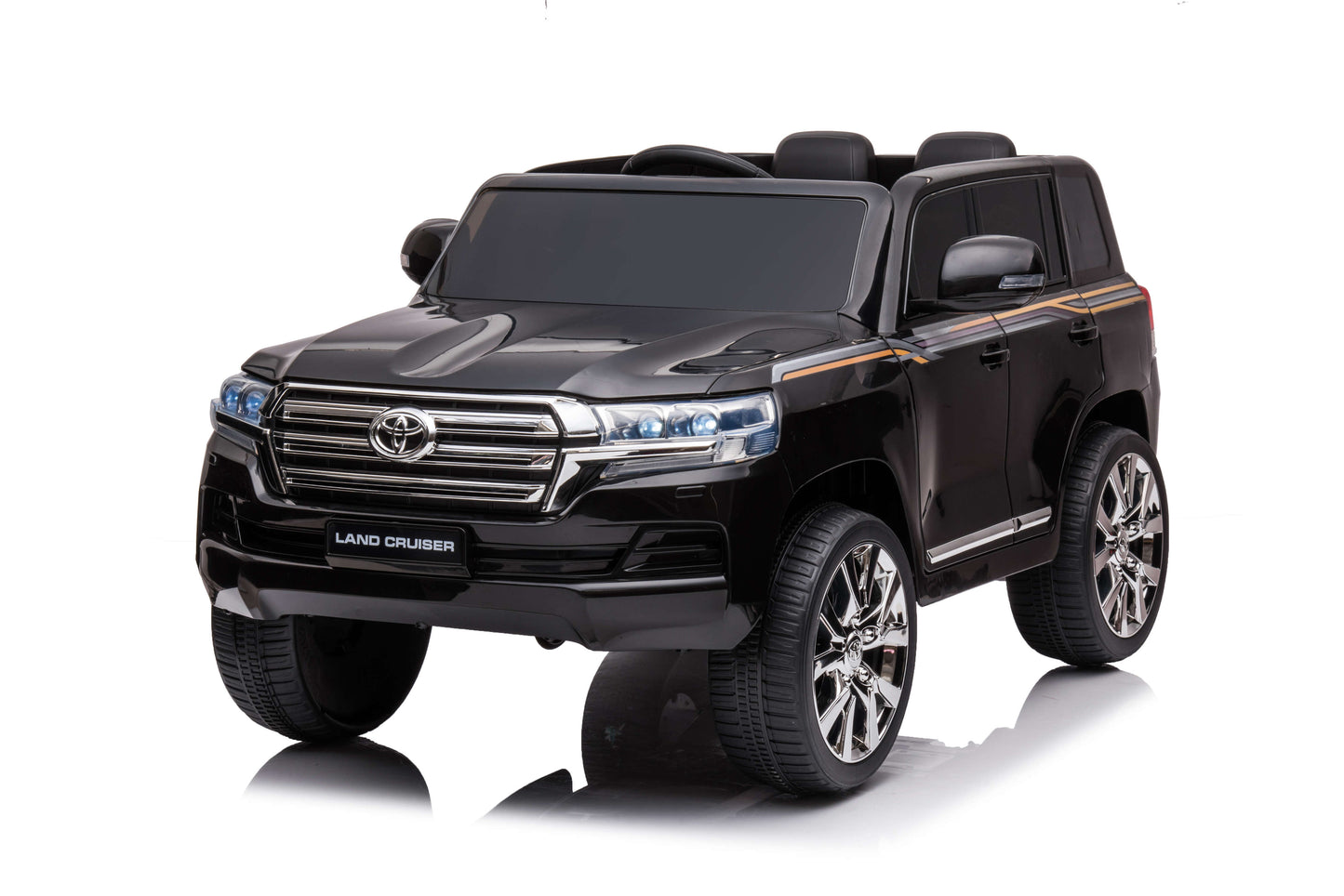 PINGÜE® Montable Eléctrico para Niños Toyota® Land Cruiser® GXR - Licencia Oficial | Control Remoto 2.4 GHz, 24V, Luces LED, Radio, Música | 2 Motores