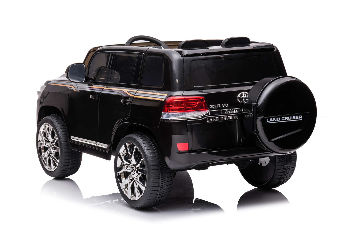 PINGÜE® Montable Eléctrico para Niños Toyota® Land Cruiser® GXR - Licencia Oficial | Control Remoto 2.4 GHz, 24V, Luces LED, Radio, Música | 2 Motores