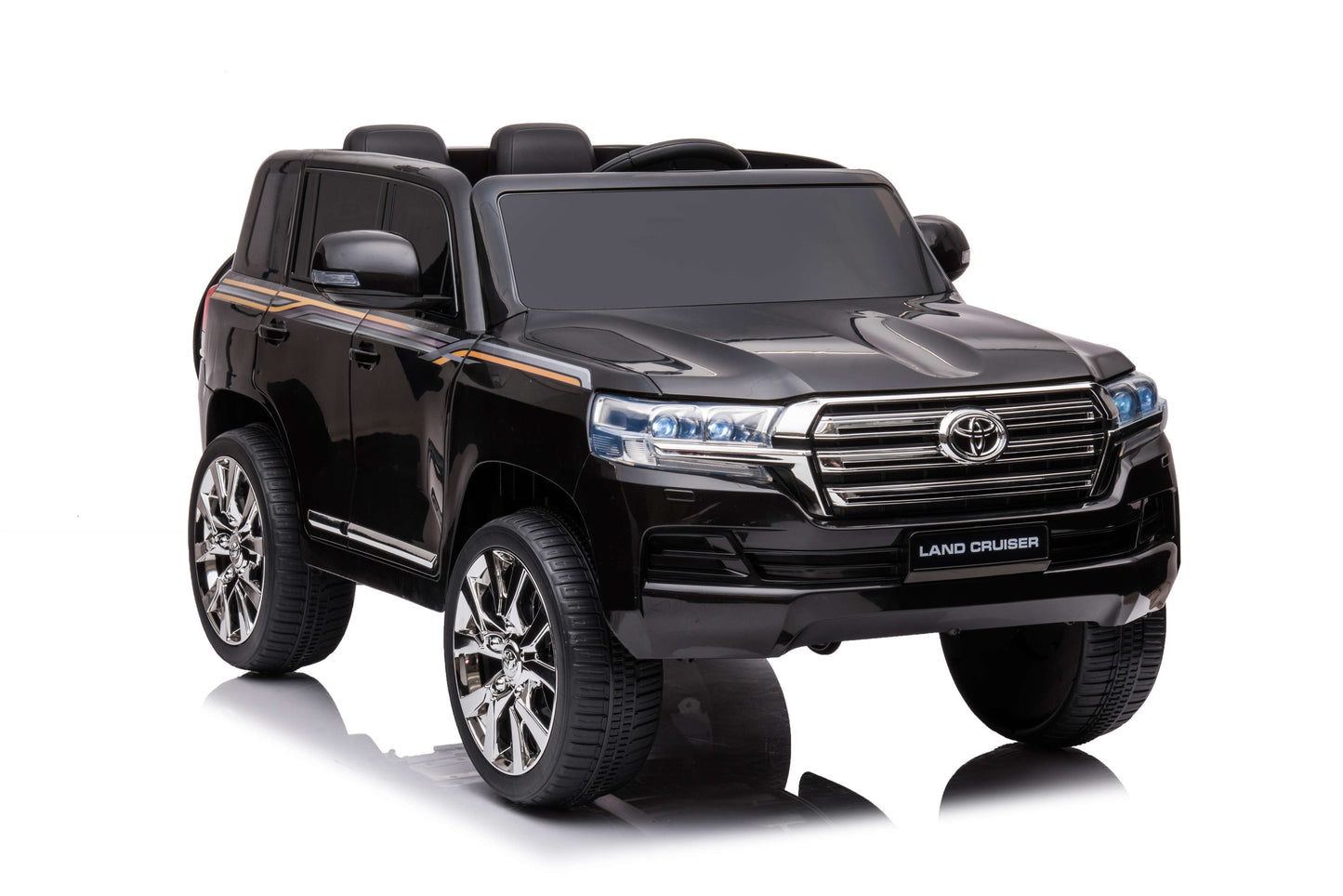 PINGÜE® Montable Eléctrico para Niños Toyota® Land Cruiser® GXR - Licencia Oficial | Control Remoto 2.4 GHz, 24V, Luces LED, Radio, Música | 2 Motores