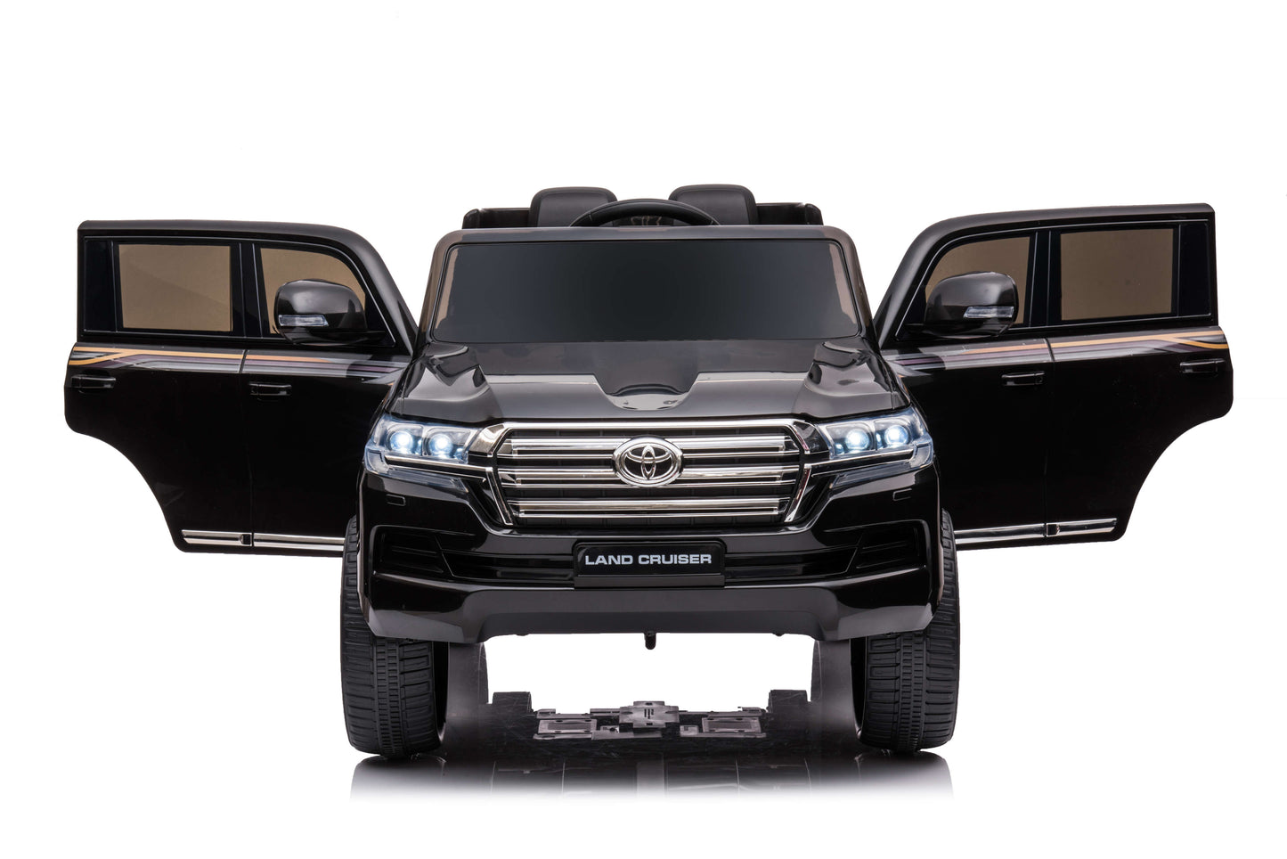 PINGÜE® Montable Eléctrico para Niños Toyota® Land Cruiser® GXR - Licencia Oficial | Control Remoto 2.4 GHz, 24V, Luces LED, Radio, Música | 2 Motores