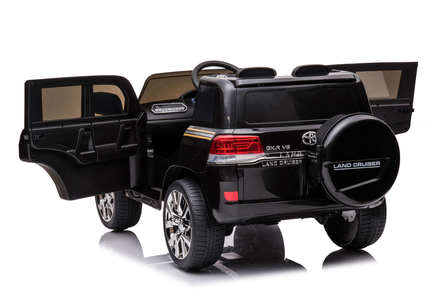 PINGÜE® Montable Eléctrico para Niños Toyota® Land Cruiser® GXR - Licencia Oficial | Control Remoto 2.4 GHz, 24V, Luces LED, Radio, Música | 2 Motores