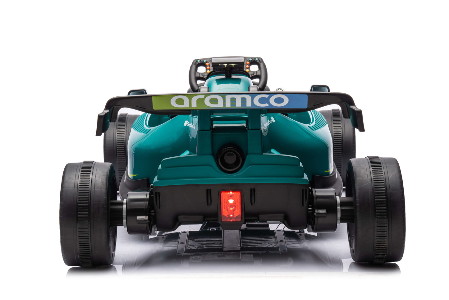 PINGÜE® Montable Go-Kart Eléctrico Niños Aston Martin Formula 1 Team AMR23 - Licencia Oficial | Control Remoto 2.4 GHz | Batería 12V 7AH |8 Km/h | 2 Motores 550 de 12,000 RPM |Luces LED, Música, Radio|