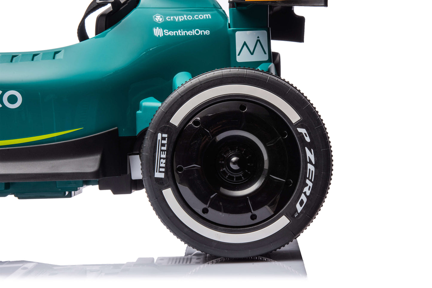 PINGÜE® Montable Go-Kart Eléctrico Niños Aston Martin Formula 1 Team AMR23 - Licencia Oficial | Control Remoto 2.4 GHz | Batería 12V 7AH |8 Km/h | 2 Motores 550 de 12,000 RPM |Luces LED, Música, Radio|