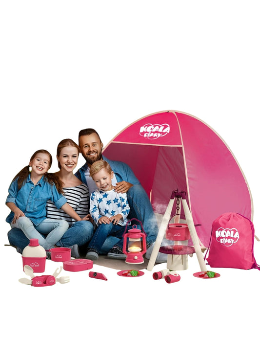 PINGÜE® Outdoors and Sports | Set Infantil | Juego de Campamento Infantil | Casa de Campaña y Accesorios Kit Captura de Insectos | Color Rosa | Juguetes Niños y Niñas.