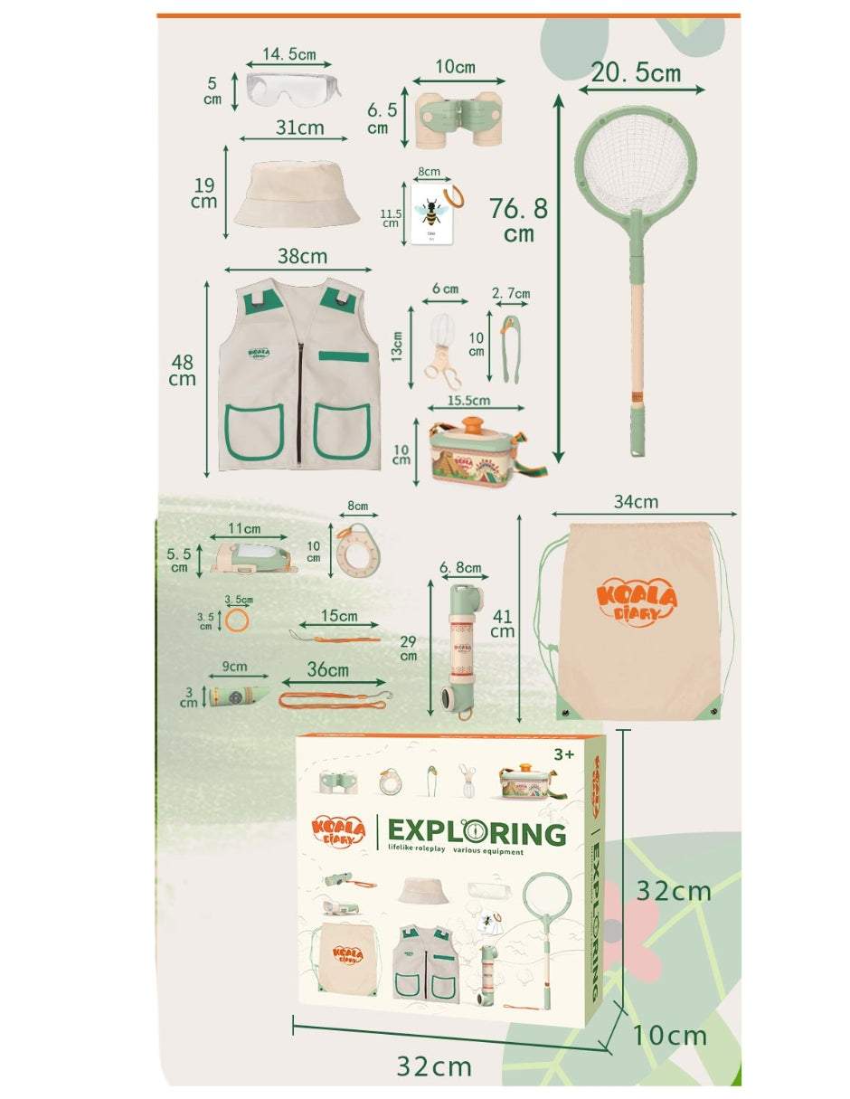 PINGÜE® Outdoors and Sports | Juego de Campamento Infantil | Caja de Almacenamiento para Camping y Exploración | Baúl y Accesorios para Jugar al Aire Libre | Juguetes Niños y Niñas