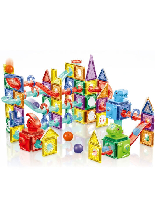 PINGÜE® Magnetic | Set de Bloques de Construcción Magnéticos 3D | 170 Piezas | Mod. Parque de Dinosaurios | STEM | Juguetes Niños y Niñas.