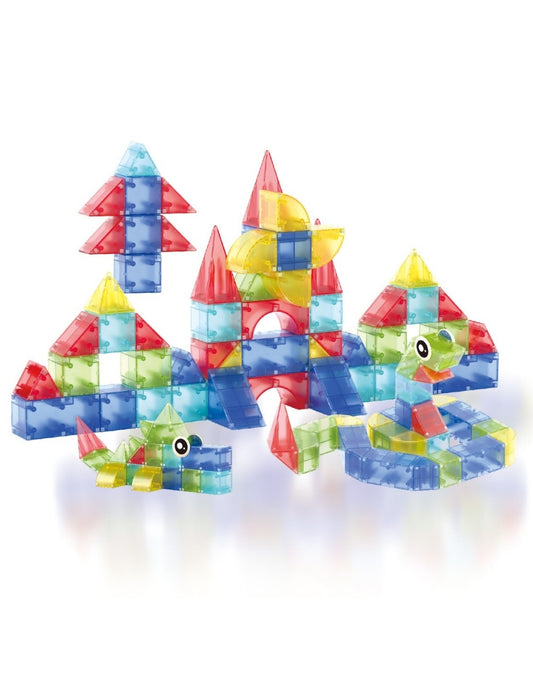 PINGÜE® Magnetic | Set de Bloques de Construcción Magnéticos 3D | 72 Piezas | Mod. Figuras Geométricas | STEM | Juguetes Niños y Niñas.