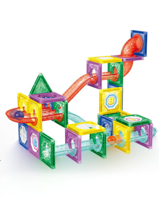PINGÜE® Magnetic | Set de Bloques de Construcción Magnéticos 3D | 78 Piezas | Mod. Toboganes | STEM | Juguetes Niños y Niñas.