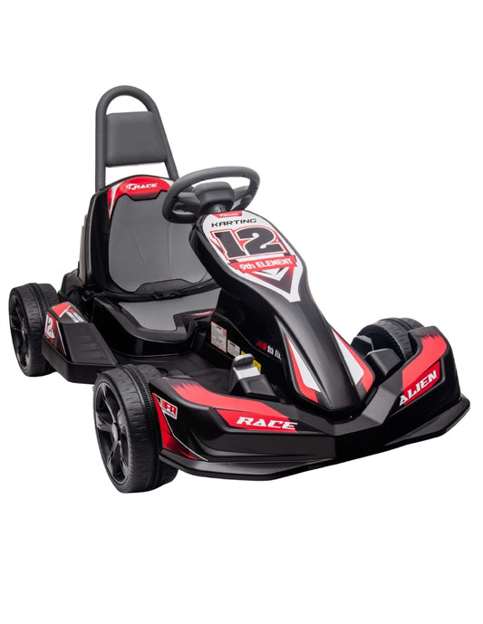 PINGÜE® Montable Eléctrico Niños Tipo Go-Kart | Control Remoto 2.4 GHz | Batería 12V 7AH |8 Km/h | 2 Motores 35W |Luces LED, Música, Radio|