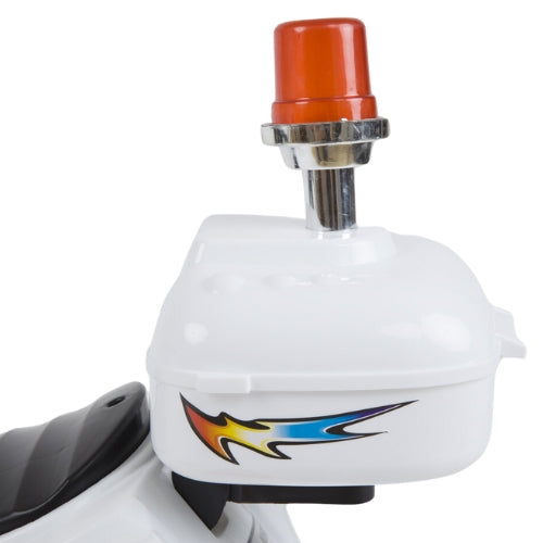 PINGÜE® Motocicleta Eléctrica tipo Triciclo para Niños | Estilo Patrulla Policía | Batería 6V, Avance/Atrás, Ruedas Traseras Motorizadas | Seguro y Divertido | ATV/Todo Terreno |