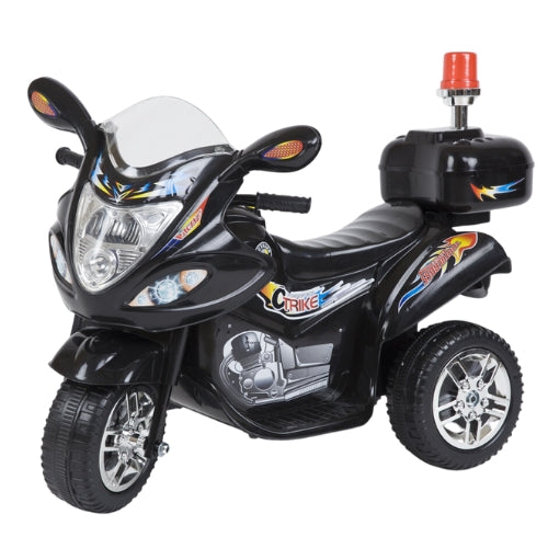 PINGÜE® Motocicleta Eléctrica tipo Triciclo para Niños | Estilo Patrulla Policía | Batería 6V, Avance/Atrás, Ruedas Traseras Motorizadas | Seguro y Divertido | ATV/Todo Terreno |