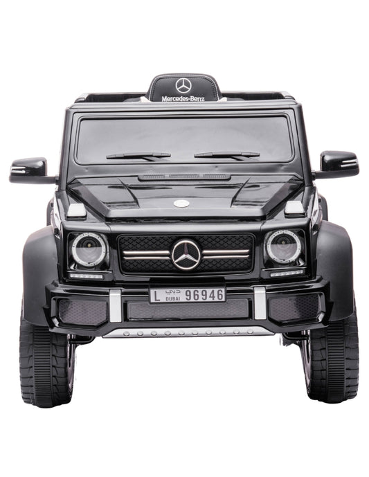 PINGÜE® Montable Eléctrico Niños Mercedes Benz®  G63 AMG 6X6 Licencia Oficial | Control Remoto 2.4 GHz | Batería 12V 7AH |8 Km/h | 2 Motores 35W | Luces LED, Música, Radio| BLACK