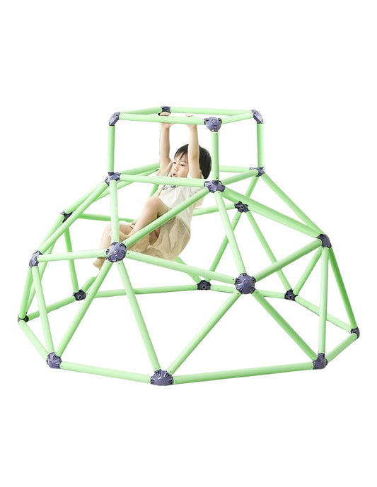 PINGÜE® In-Outdoors | Marco y torre de escalada para niños de 3 a 6 años | Domo/Cúpula para Escalar | Color Azul y Verde | Tamaño 118x138cm