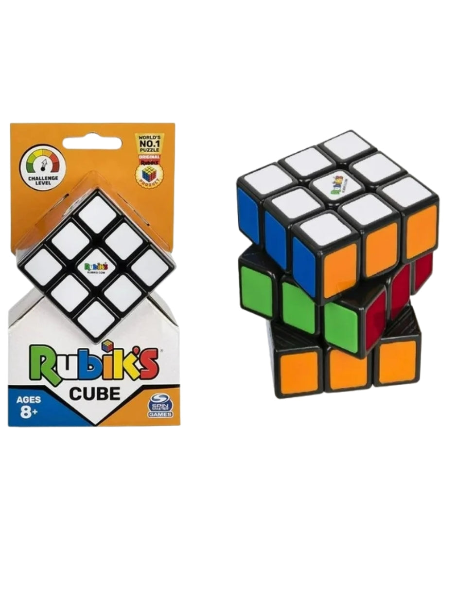 PINGÜE® Games STEM | Spin Marter PACK | Incluye Juego de Mesa Familiar Rummy O y Cubo Rubik's 3x3 | Juegos Mesa.