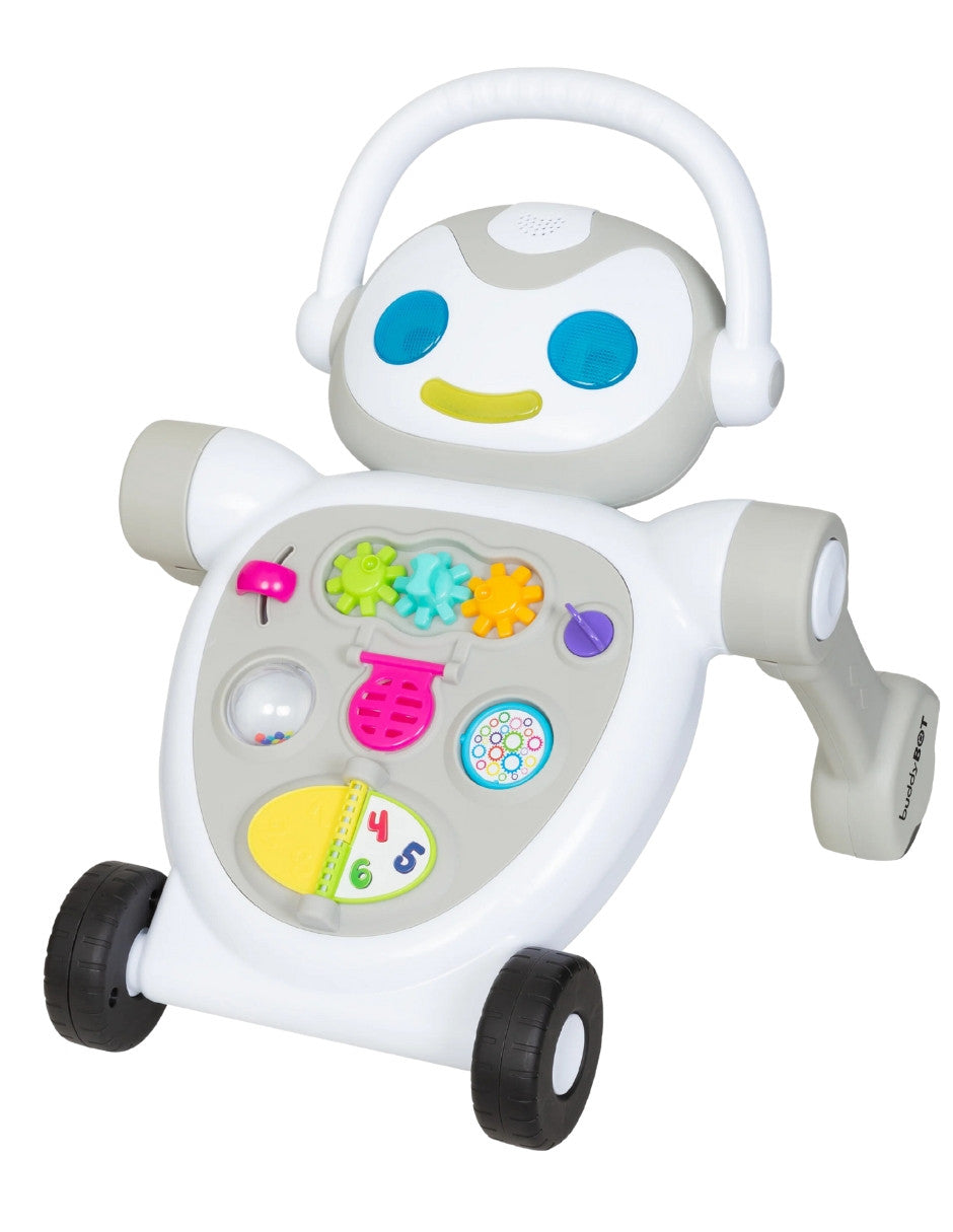 BabyTrend® Smart Steps® Buddy Bot | Andadera 2 en 1 para niños | Modelo robot con luces, sonidos y música | Juguete de aprendizaje y desarrollo | Diferentes etapas de desarrollo.