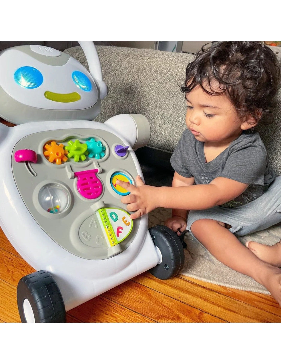 BabyTrend® Smart Steps® Buddy Bot | Andadera 2 en 1 para niños | Modelo robot con luces, sonidos y música | Juguete de aprendizaje y desarrollo | Diferentes etapas de desarrollo.