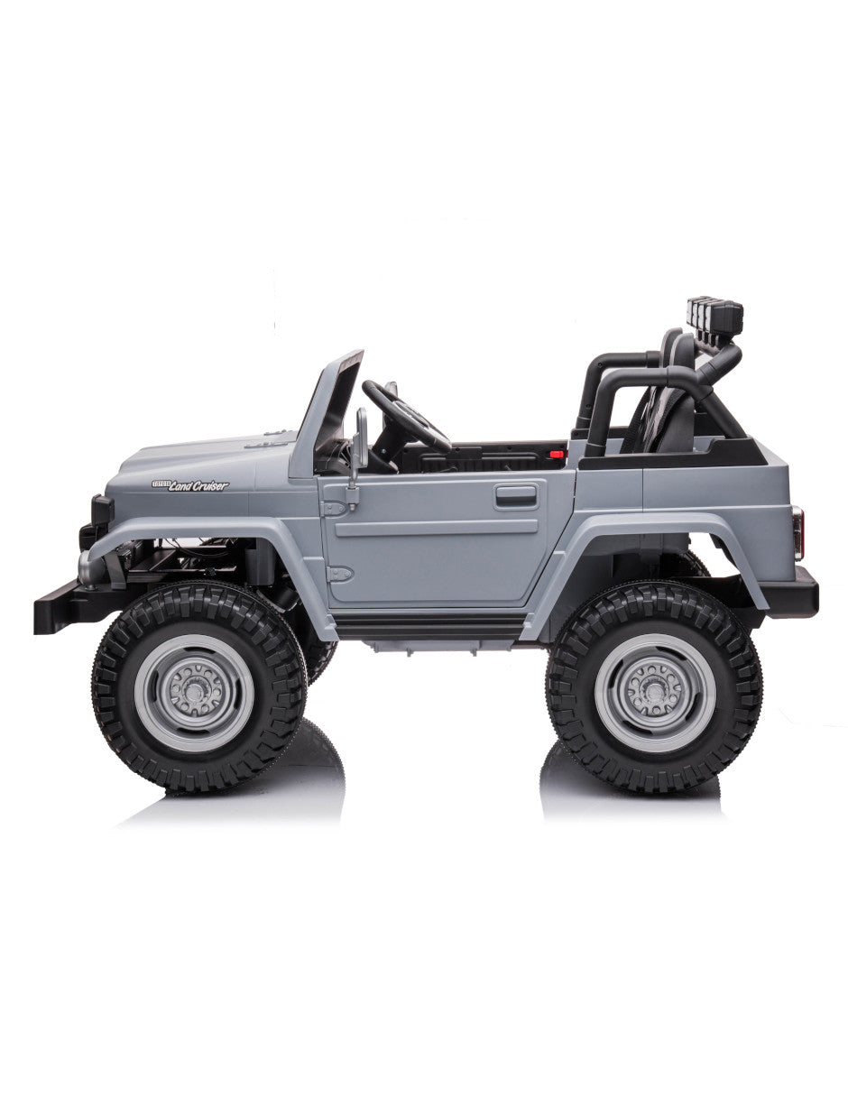 PINGÜE® Montable Eléctrico Niños Toyota® FJ-40 Land Cruiser® Licencia Oficial | Control Remoto 2.4 GHz, 24V, Luces LED, Música, Radio | 2 Motores |