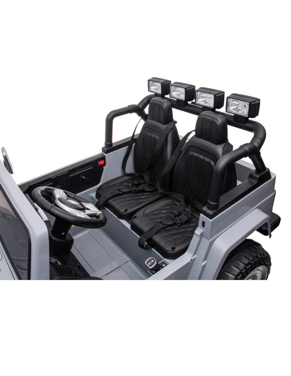 PINGÜE® Montable Eléctrico Niños Toyota® FJ-40 Land Cruiser® Licencia Oficial | Control Remoto 2.4 GHz, 24V, Luces LED, Música, Radio | 2 Motores |
