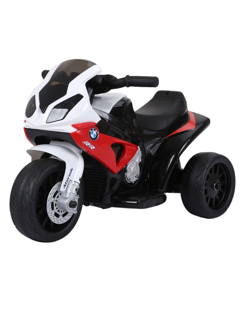 PINGÜE® Motocicleta Montable Eléctrica para Niños BMW® S1000 RR - Licencia Oficial | Batería 6V, Faros LED, Música, Pedal, Suspensión de Resorte | 3 Ruedas |