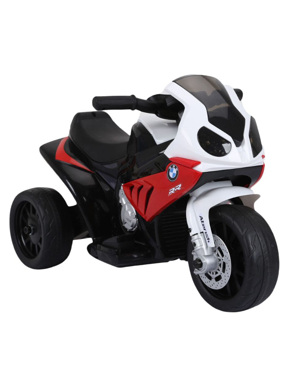 PINGÜE® Motocicleta Montable Eléctrica para Niños BMW® S1000 RR - Licencia Oficial | Batería 6V, Faros LED, Música, Pedal, Suspensión de Resorte | 3 Ruedas |
