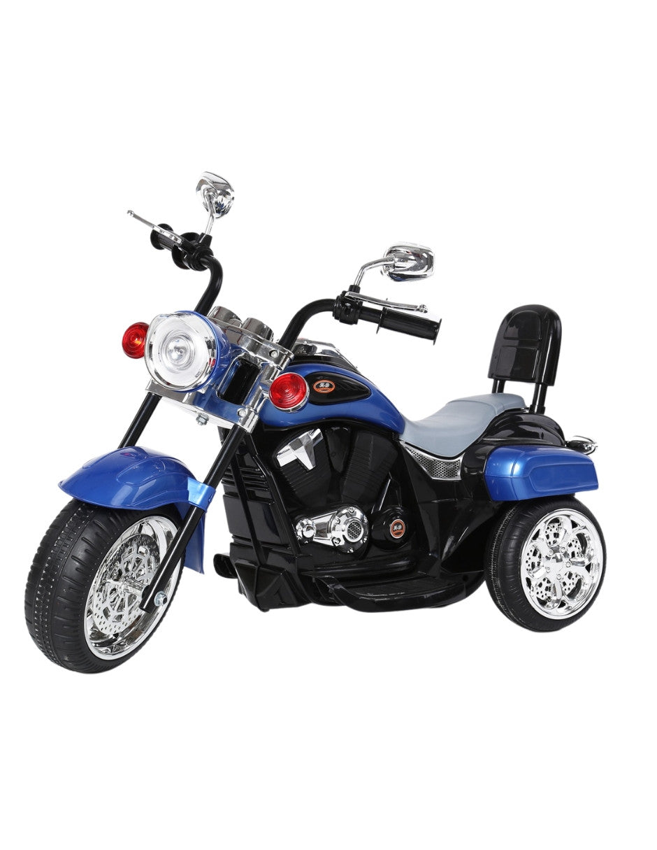 PINGÜE® Motocicleta Eléctrica Estilo Chopper Harley Davidson | Batería 6V, Avance/Atrás, Ruedas Traseras Motorizadas | Seguro y Divertido | ATV/Todo Terreno