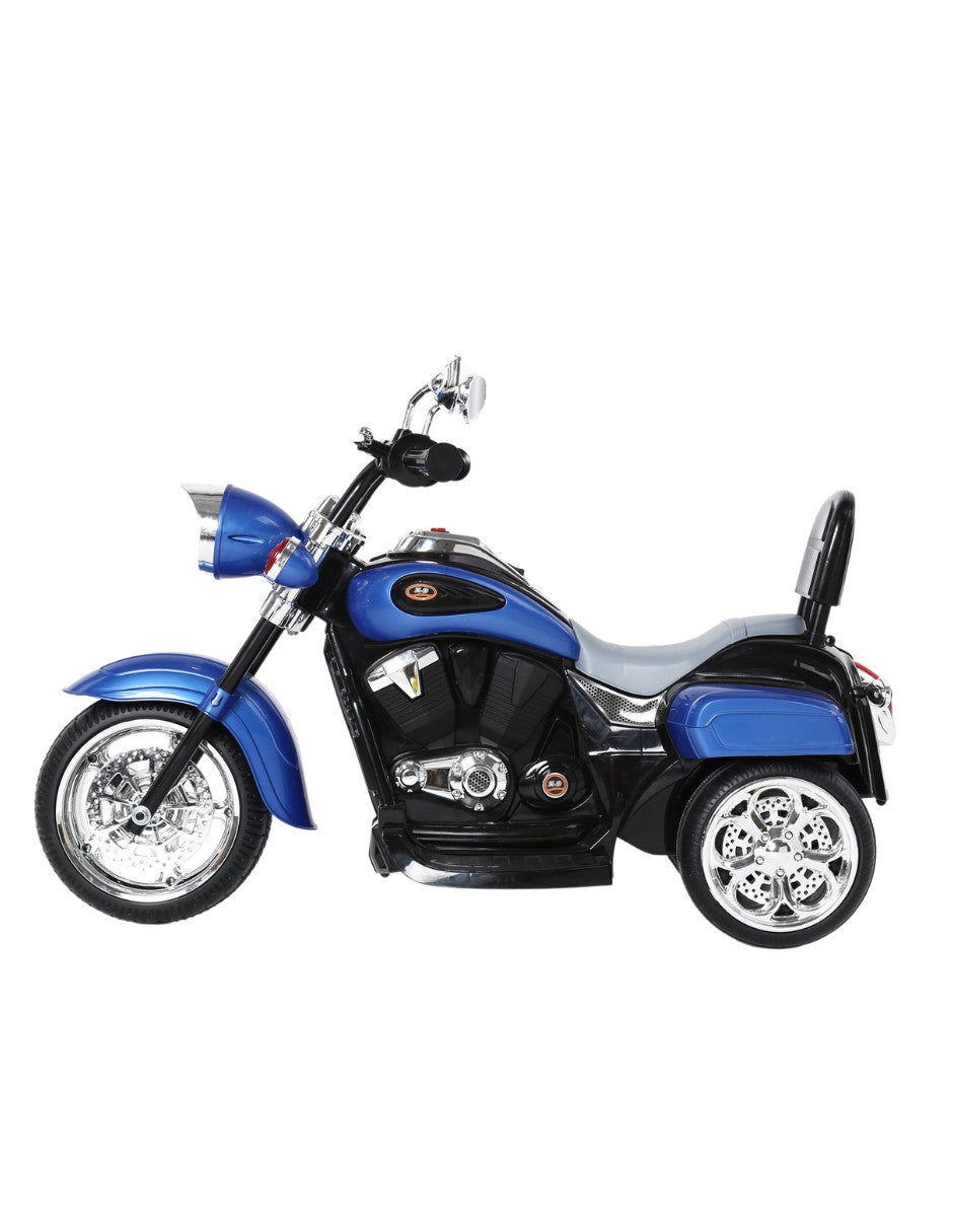 PINGÜE® Motocicleta Eléctrica Estilo Chopper Harley Davidson | Batería 6V, Avance/Atrás, Ruedas Traseras Motorizadas | Seguro y Divertido | ATV/Todo Terreno
