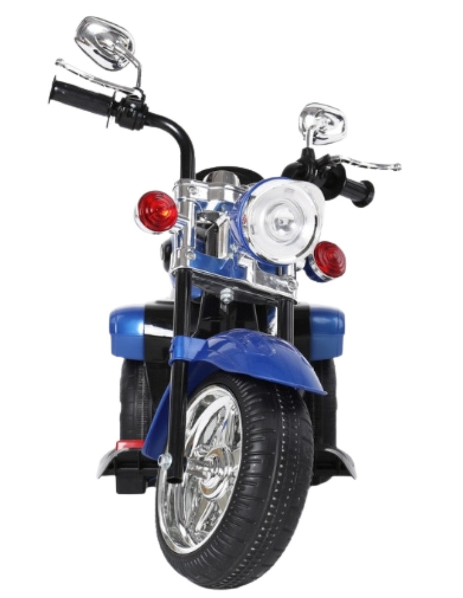 PINGÜE® Motocicleta Eléctrica Estilo Chopper Harley Davidson | Batería 6V, Avance/Atrás, Ruedas Traseras Motorizadas | Seguro y Divertido | ATV/Todo Terreno