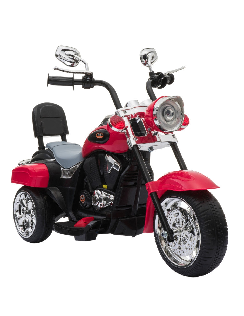 PINGÜE® Motocicleta Eléctrica Estilo Chopper Harley Davidson | Batería 6V, Avance/Atrás, Ruedas Traseras Motorizadas | Seguro y Divertido | ATV/Todo Terreno