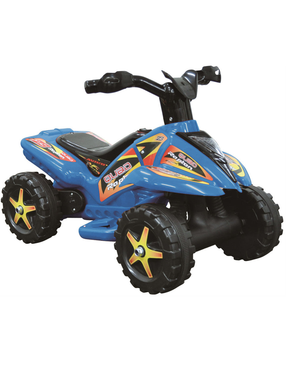 PINGÜE® Motocicleta Eléctrica tipo Estilo Cuatrimoto ATV Todo Terreno | Batería 6V | Avance/Atrás, Ruedas Traseras Motorizadas | Seguro y Divertido