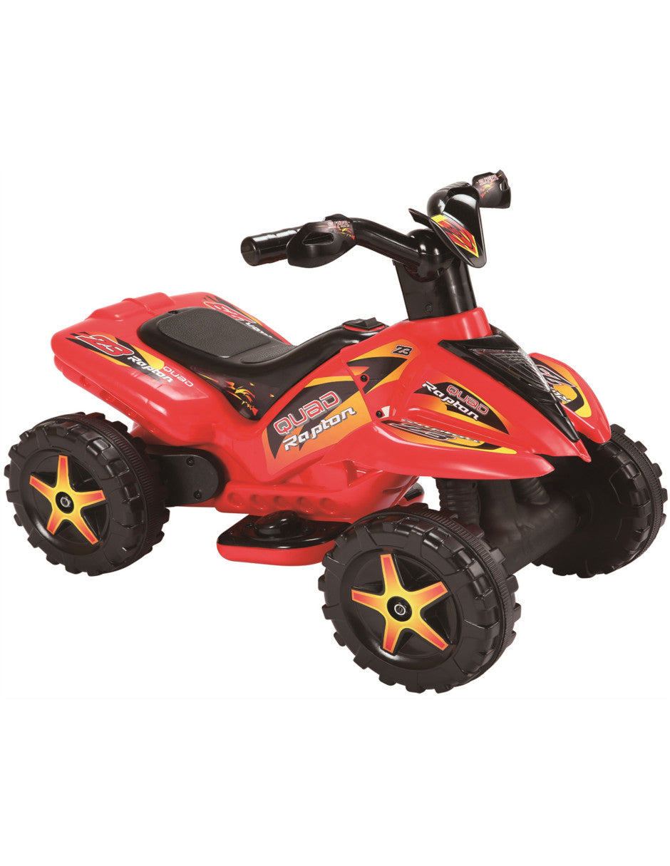 PINGÜE® Motocicleta Eléctrica tipo Estilo Cuatrimoto ATV Todo Terreno | Batería 6V | Avance/Atrás, Ruedas Traseras Motorizadas | Seguro y Divertido