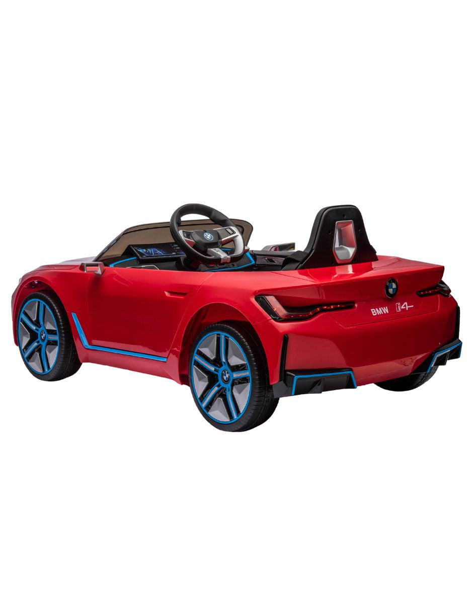 PINGÜE® Montable Eléctrico Niños BMW® I4 - Licencia Oficial | Control Remoto 2.4 GHz | Batería 6V 4AH |8 Km/h | 1 Motor 390 |Luces LED, Música, Radio|